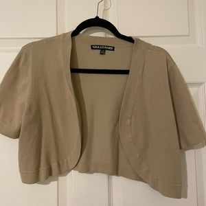 Lennie For Nina Leonard Women Brown/Tan Shrug L
